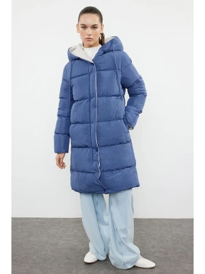 trendyol Płaszcz zimowy w kolorze szaro-granatowym rozmiar: XS