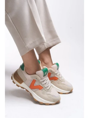 trendyol Sneakersy w kolorze beżowym rozmiar: 40