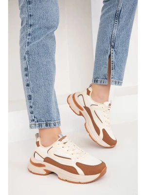 trendyol Sneakersy w kolorze jasnobrązowym rozmiar: 38