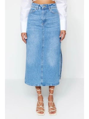 trendyol Spódnica dżinsowa w kolorze niebieskim rozmiar: 38