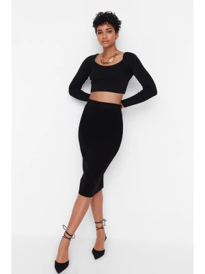 trendyol Spódnica w kolorze czarnym rozmiar: S