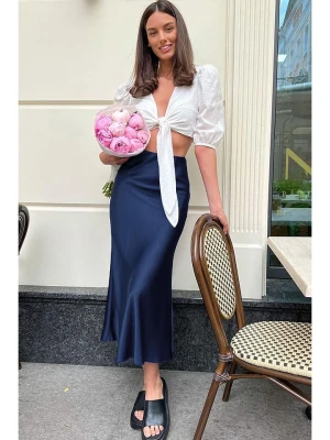 trendyol Spódnica w kolorze granatowym rozmiar: XL