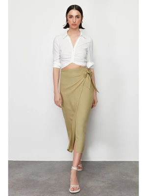 trendyol Spódnica w kolorze oliwkowym rozmiar: 34