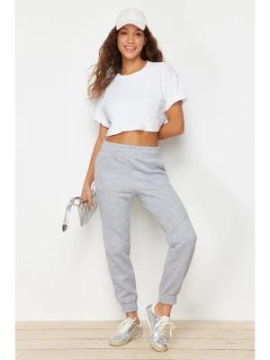 trendyol Spodnie dresowe w kolorze szarym rozmiar: XS