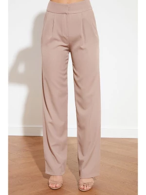 trendyol Spodnie w kolorze beżowym rozmiar: 36