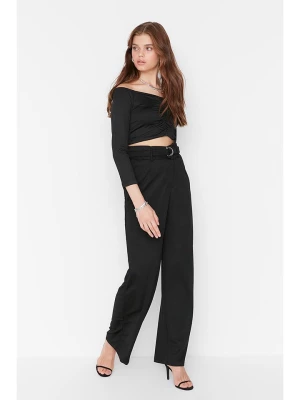 trendyol Spodnie w kolorze czarnym rozmiar: M