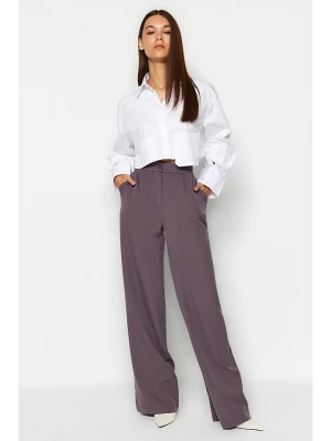 trendyol Spodnie w kolorze fioletowym rozmiar: 34