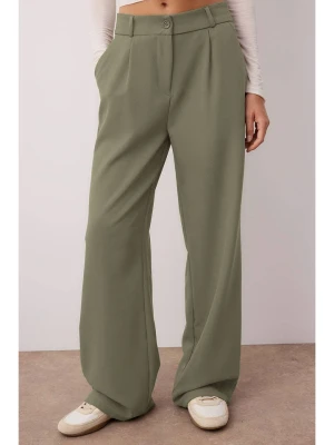 trendyol Spodnie w kolorze khaki rozmiar: 38