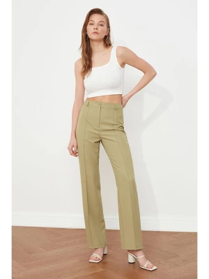 trendyol Spodnie w kolorze oliwkowym rozmiar: 34