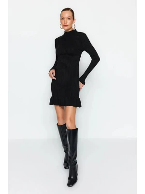 trendyol Sukienka dzianinowa w kolorze czarnym rozmiar: S