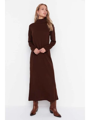 trendyol Sukienka w kolorze brązowym rozmiar: XL
