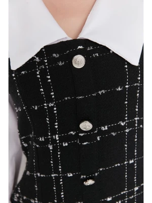 trendyol Sukienka w kolorze czarno-białym rozmiar: 34