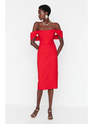 trendyol Sukienka w kolorze czerwonym rozmiar: 34