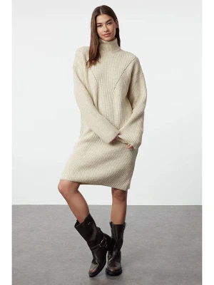 trendyol Sukienka w kolorze kremowym rozmiar: S