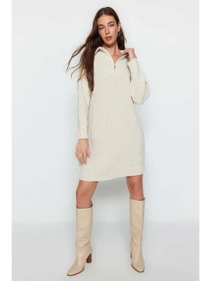 trendyol Sukienka w kolorze kremowym rozmiar: M