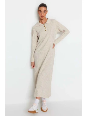 trendyol Sukienka w kolorze kremowym rozmiar: XL