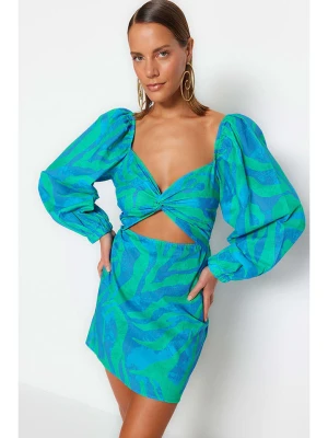 trendyol Sukienka w kolorze niebiesko-zielonym rozmiar: 40