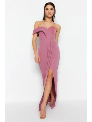 trendyol Sukienka w kolorze szaroróżowym rozmiar: 36
