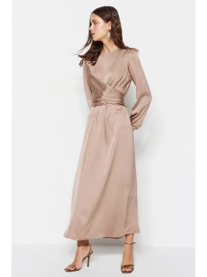 trendyol Sukienka w kolorze szaroróżowym rozmiar: 40