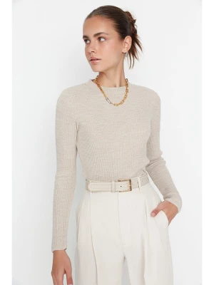 trendyol Sweter w kolorze beżowym rozmiar: S