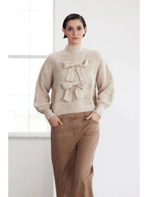 trendyol Sweter w kolorze beżowym rozmiar: L