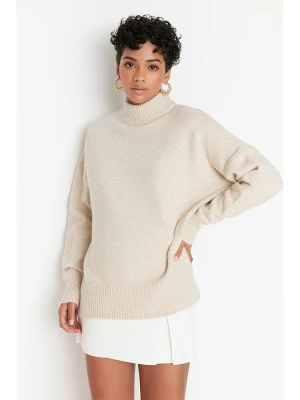 trendyol Sweter w kolorze beżowym rozmiar: M