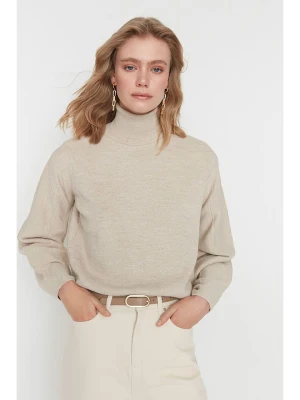 trendyol Sweter w kolorze beżowym rozmiar: M