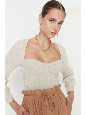trendyol Sweter w kolorze beżowym rozmiar: S