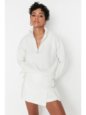 trendyol Sweter w kolorze białym rozmiar: M