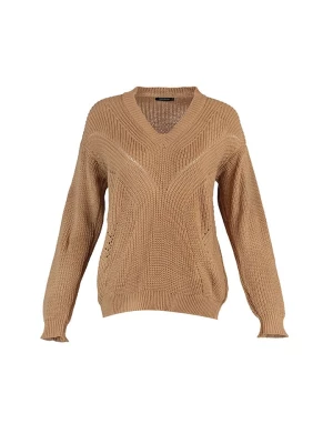 trendyol Sweter w kolorze ciemnobeżowym rozmiar: M