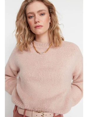 trendyol Sweter w kolorze jasnoróżowym rozmiar: M