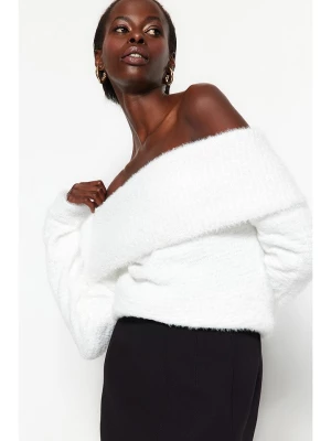trendyol Sweter w kolorze kremowym rozmiar: L