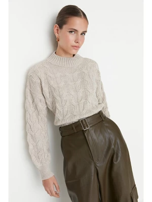 trendyol Sweter w kolorze szarym rozmiar: M