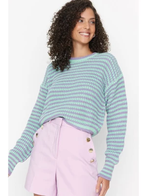 trendyol Sweter w kolorze turkusowo-fioletowym rozmiar: S