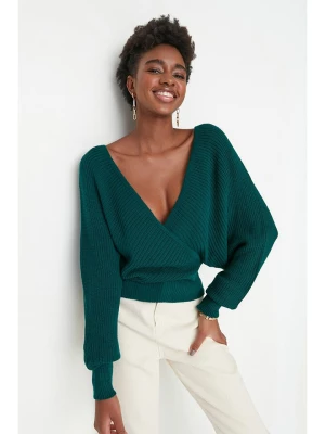 trendyol Sweter w kolorze zielonym rozmiar: S
