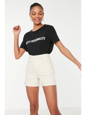 trendyol Szorty w kolorze kremowym rozmiar: 36