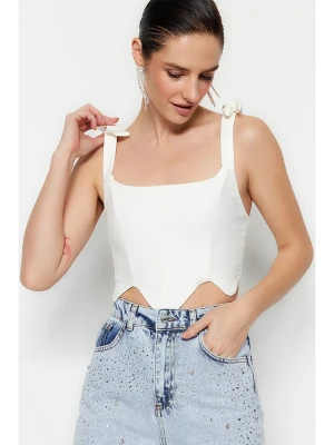 trendyol Top w kolorze białym rozmiar: 38