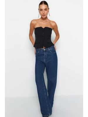 trendyol Top w kolorze czarnym rozmiar: 36