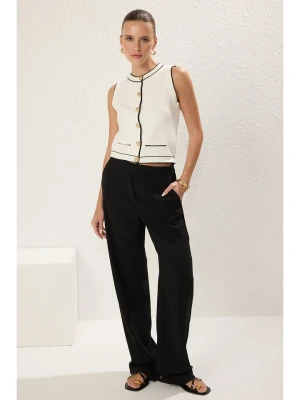 trendyol Top w kolorze kremowym rozmiar: M