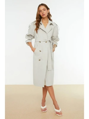 trendyol Trencz w kolorze jasnoszarym rozmiar: 36