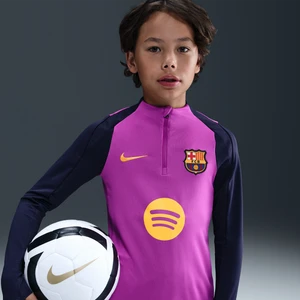 Treningowa koszulka piłkarska dla dużych dzieci Nike Dri-FIT FC Barcelona Strike - Fiolet