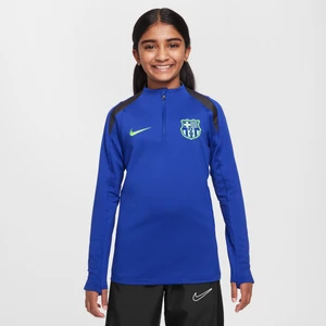 Treningowa koszulka piłkarska dla dużych dzieci Nike Dri-FIT FC Barcelona Strike (wersja trzecia) - Niebieski