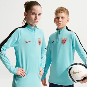 Zdjęcie produktu Treningowa koszulka piłkarska dla dużych dzieci Nike Dri-FIT Norwegia Strike - Niebieski