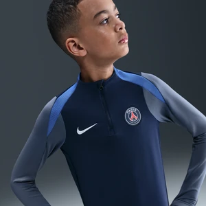 Treningowa koszulka piłkarska dla dużych dzieci Paris Saint-Germain Strike Nike Dri-FIT - Niebieski