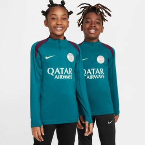 Treningowa koszulka piłkarska dla dużych dzieci Paris Saint-Germain Strike Nike Dri-FIT - Zieleń