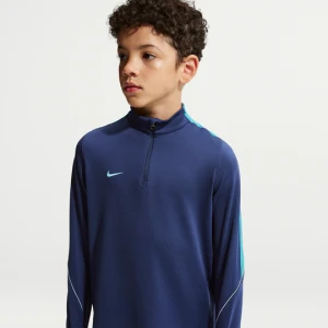 Treningowa koszulka piłkarska z dzianiny dla dużych dzieci Nike Dri-FIT Strike - Niebieski