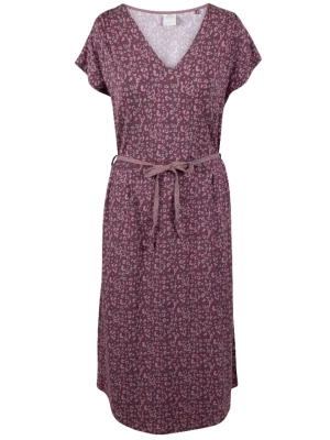 Trespass Sukienka "Lynsey" w kolorze bordowym ze wzorem rozmiar: M