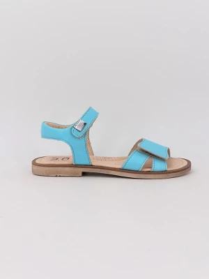 TREVIRGOLAZERO Skórzane sandały w kolorze błękitnym rozmiar: 30