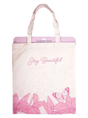 Tri-Coastal Design Shopper bag w kolorze kremowo-różowym - 40 x 37 cm rozmiar: onesize