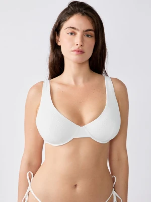 Biustonosz trójkątny z fiszbinami - góra od bikini Etam